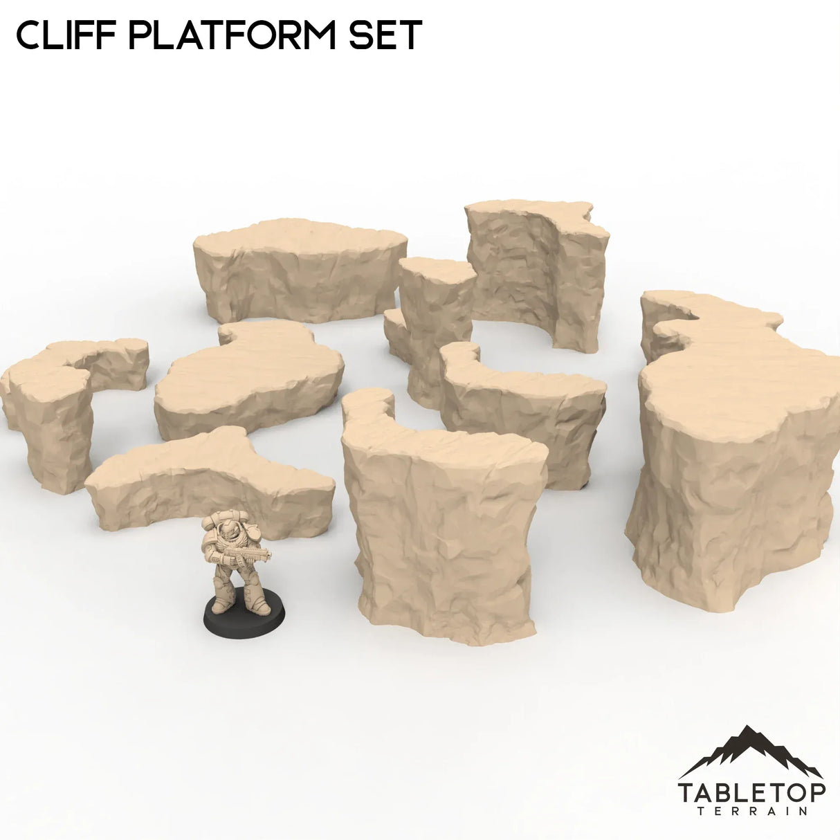 Tabletop Terrain Terrain Cliff Platform Set