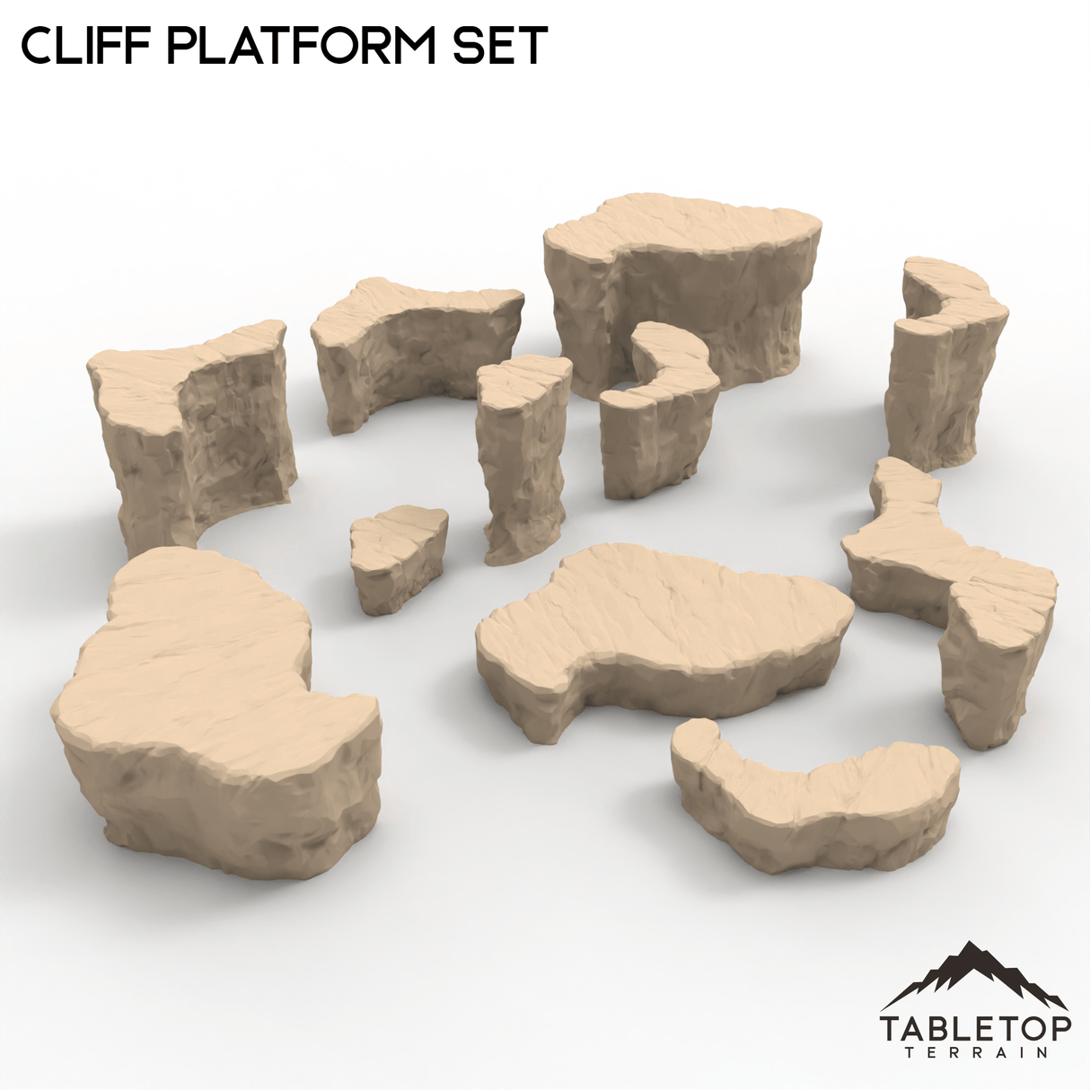 Tabletop Terrain Terrain Cliff Platform Set