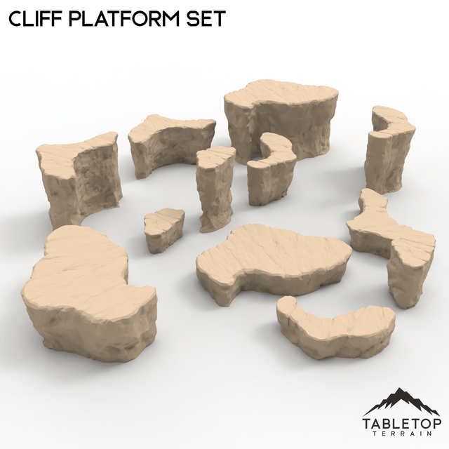 Tabletop Terrain Terrain Cliff Platform Set