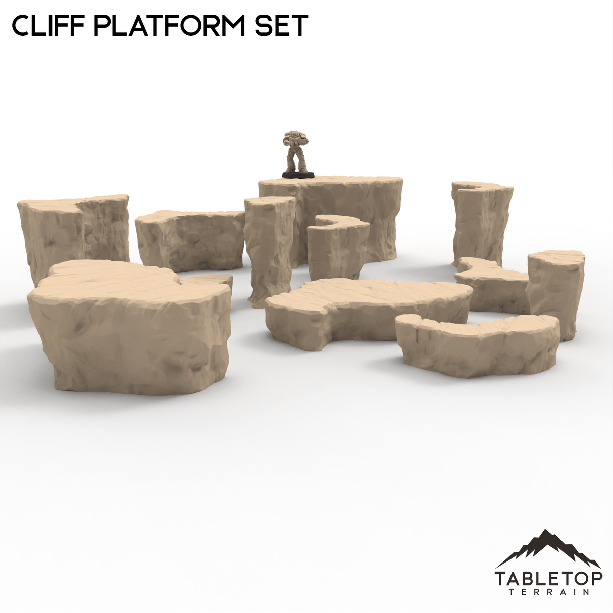 Tabletop Terrain Terrain Cliff Platform Set