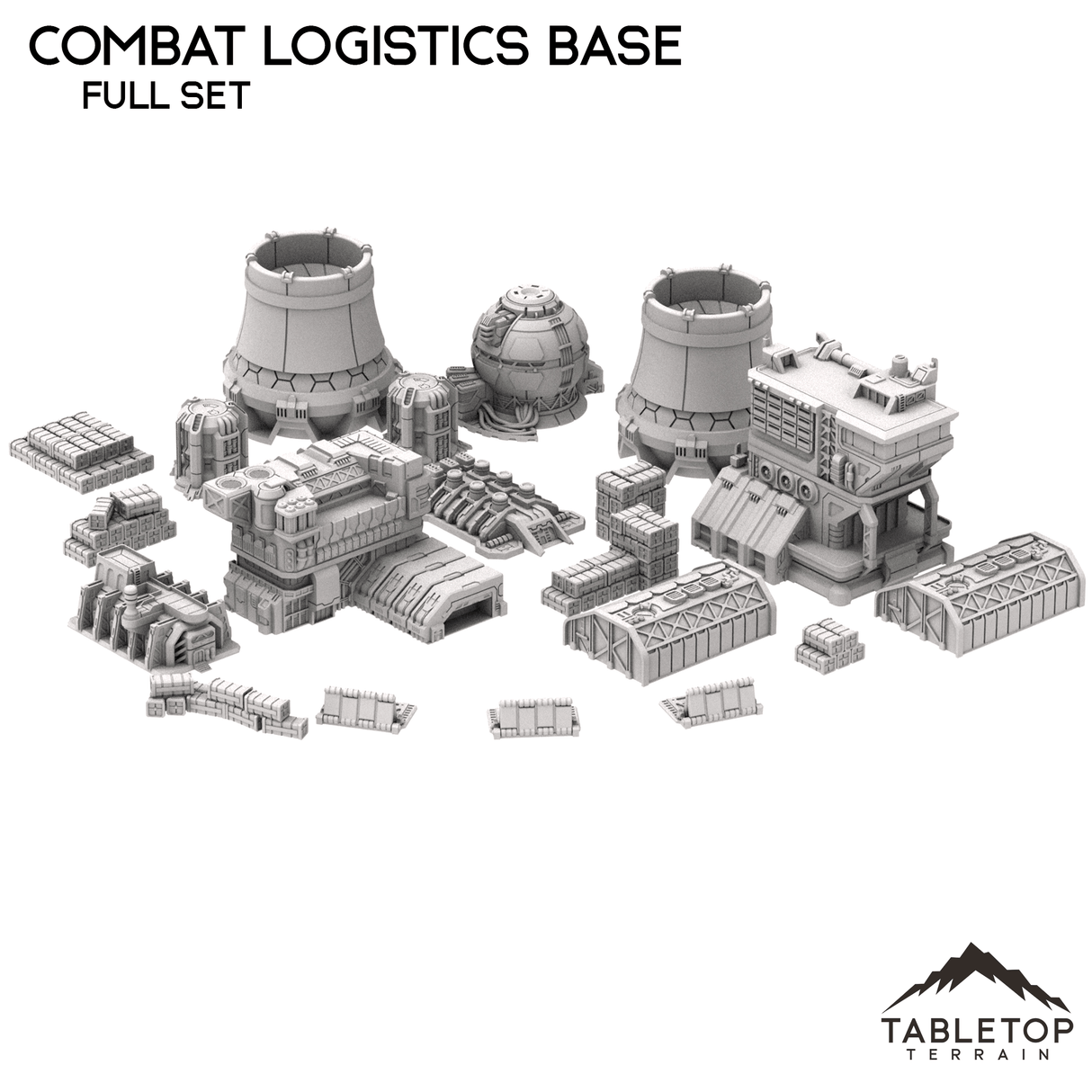 Tabletop Terrain Terrain Combat Logistics Base - 6-12mm