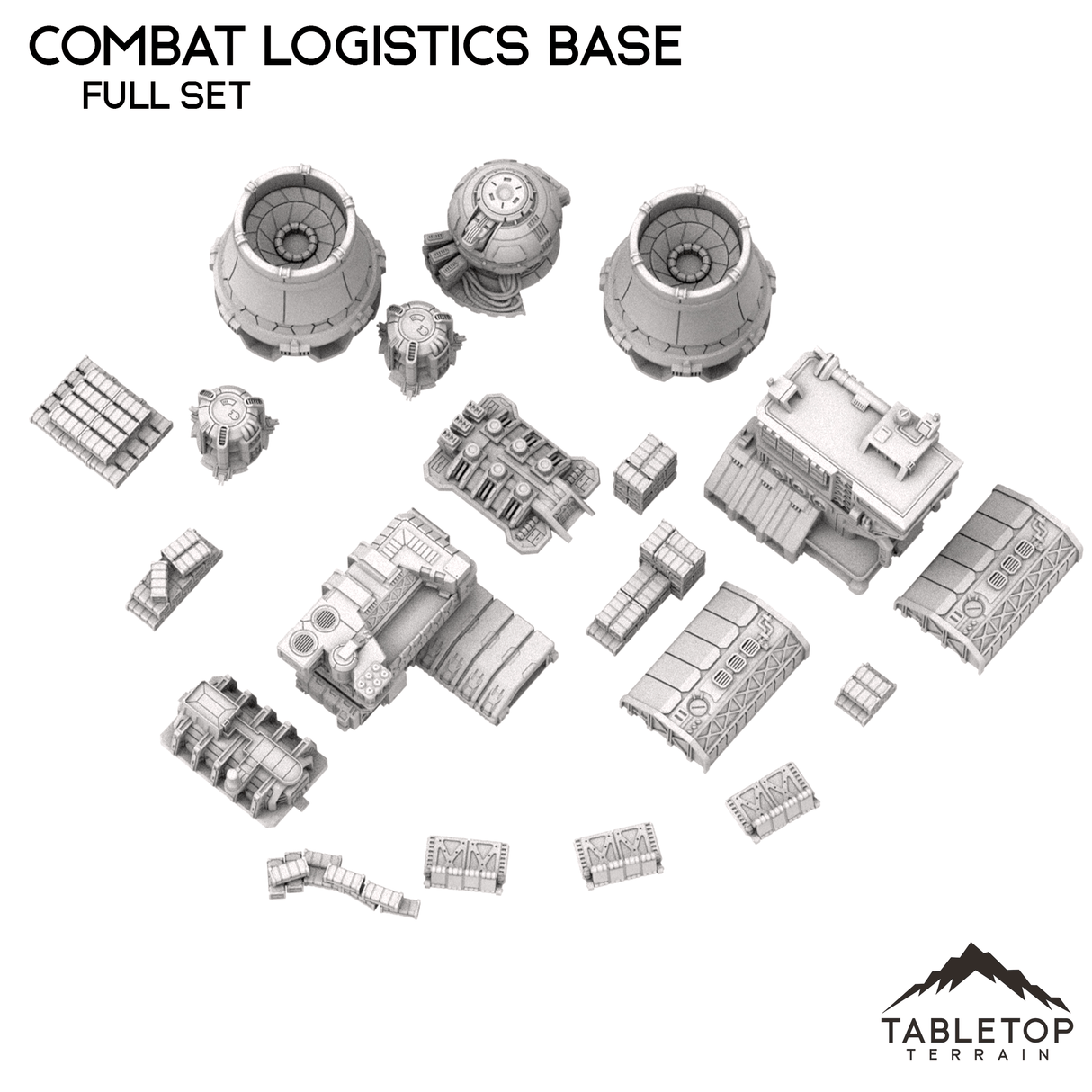 Tabletop Terrain Terrain Combat Logistics Base - 6-12mm