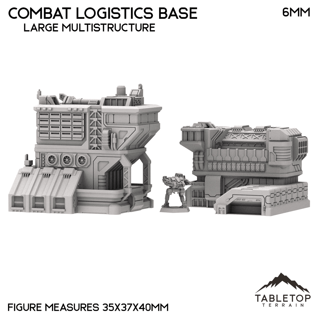 Tabletop Terrain Terrain Combat Logistics Base - 6-12mm