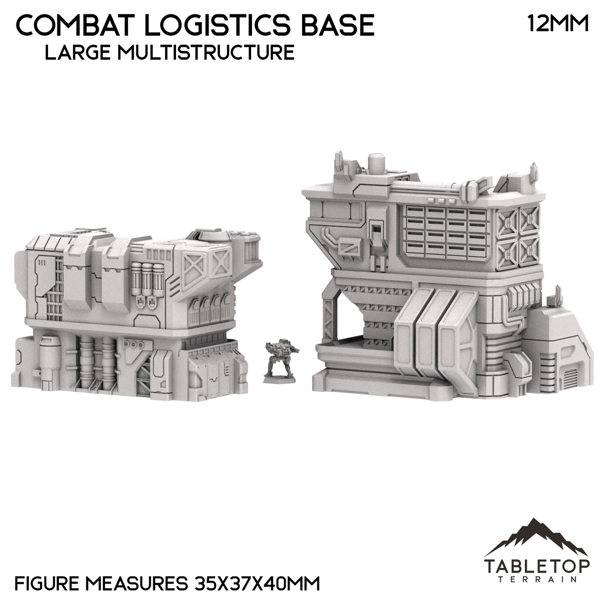 Tabletop Terrain Terrain Combat Logistics Base - 6-12mm