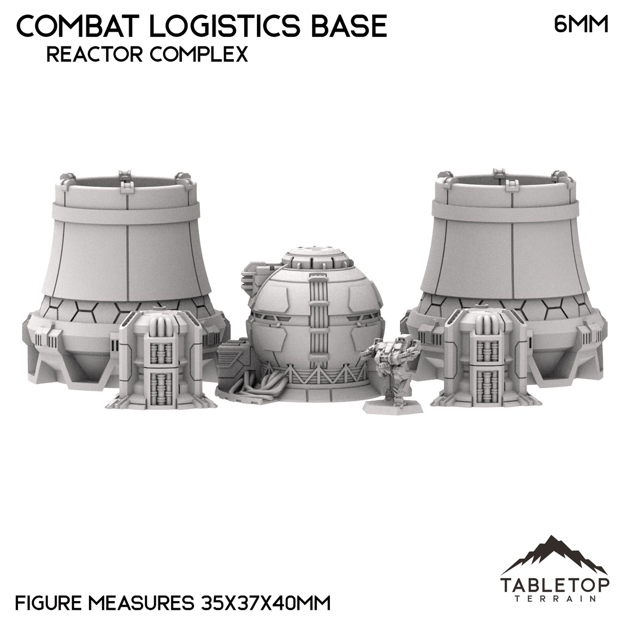 Tabletop Terrain Terrain Combat Logistics Base - 6-12mm