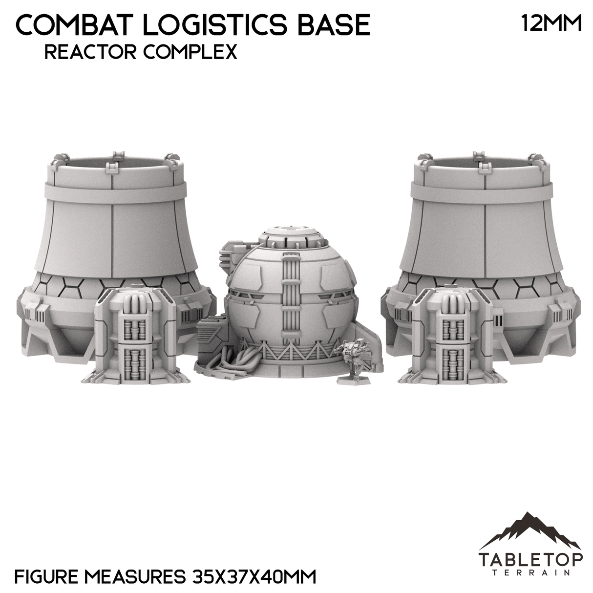 Tabletop Terrain Terrain Combat Logistics Base - 6-12mm