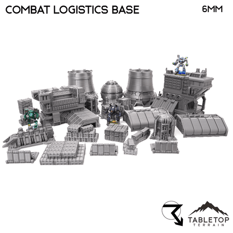 Tabletop Terrain Terrain Combat Logistics Base - 6-12mm
