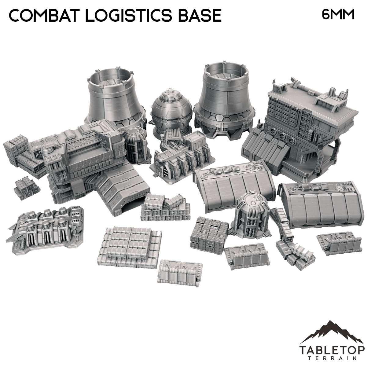 Tabletop Terrain Terrain Combat Logistics Base - 6-12mm