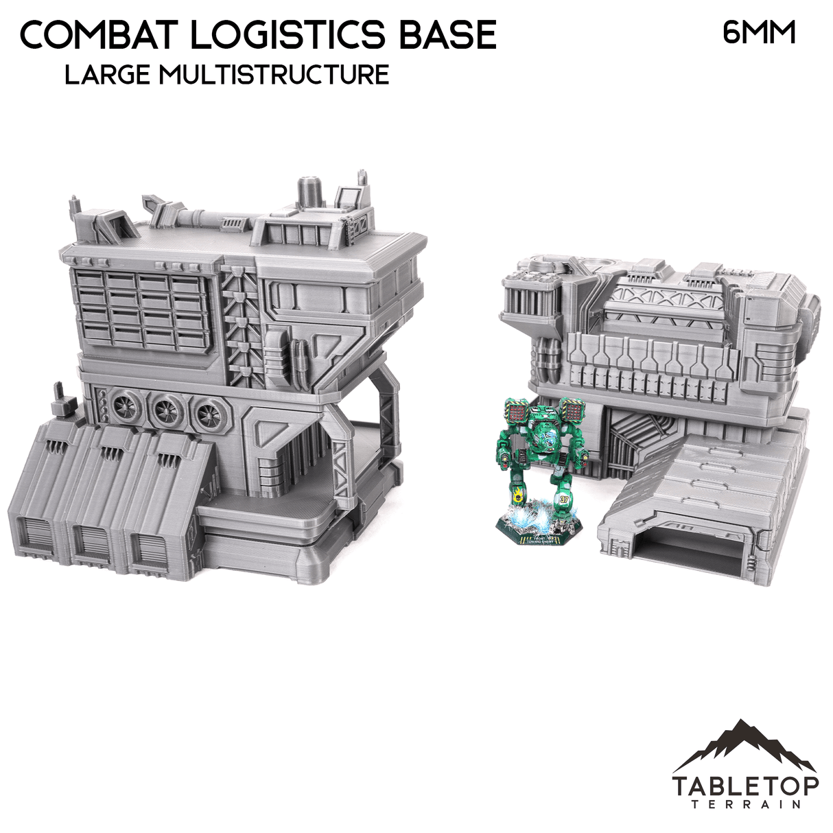 Tabletop Terrain Terrain Combat Logistics Base - 6-12mm