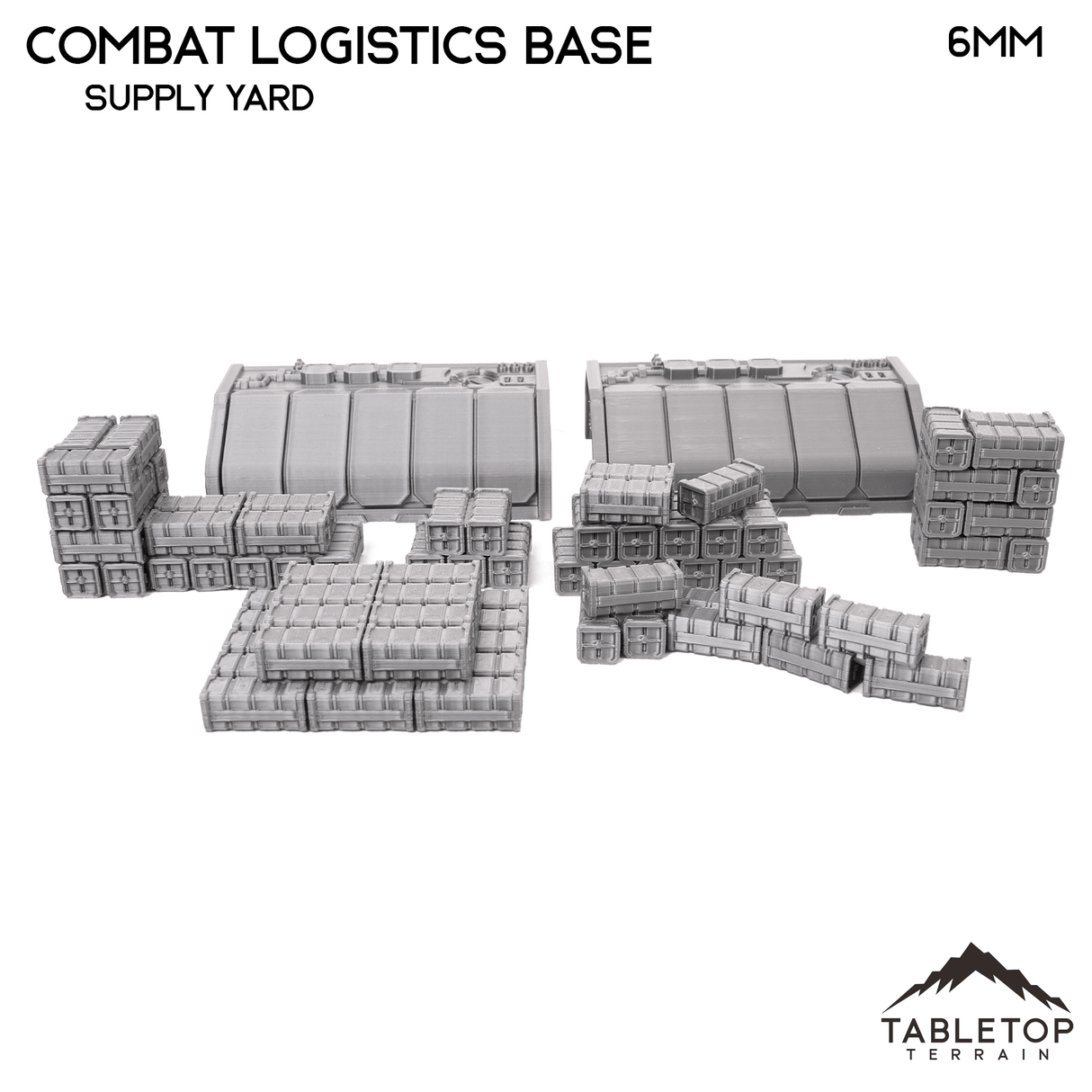 Tabletop Terrain Terrain Combat Logistics Base - 6-12mm