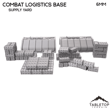 Tabletop Terrain Terrain Combat Logistics Base - 6-12mm