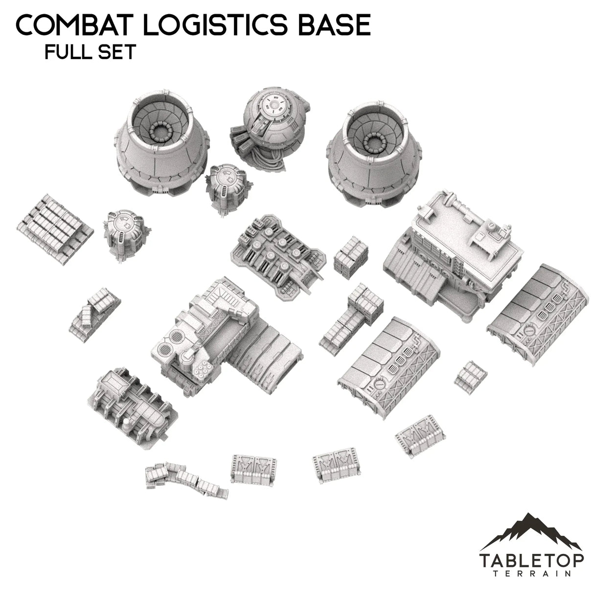 Tabletop Terrain Terrain Combat Logistics Base TechScape - 6-12mm