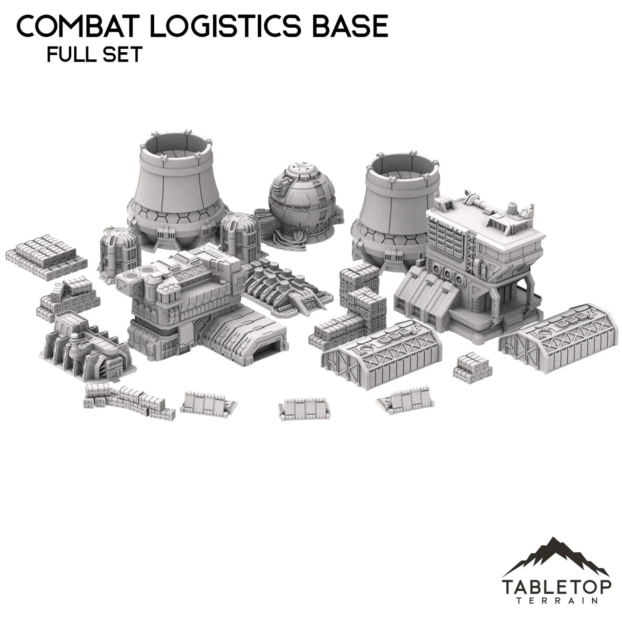 Tabletop Terrain Terrain Combat Logistics Base TechScape - 6-12mm