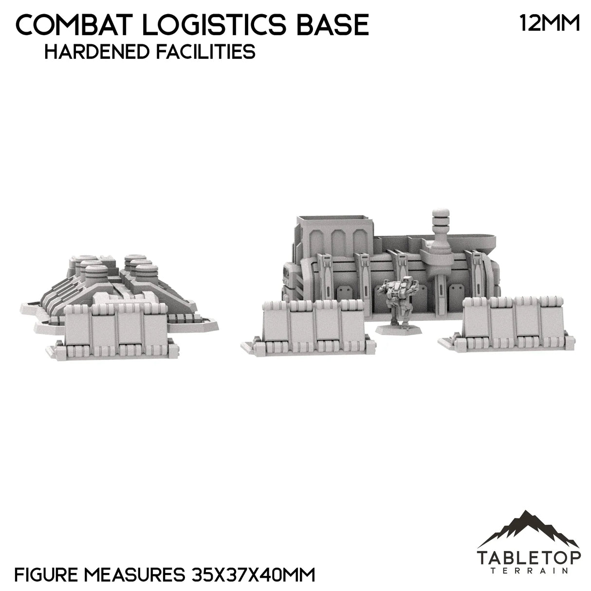 Tabletop Terrain Terrain Combat Logistics Base TechScape - 6-12mm