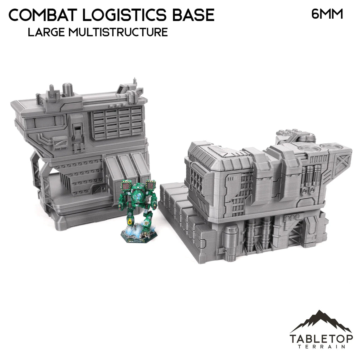 Tabletop Terrain Terrain Combat Logistics Base TechScape - 6-12mm