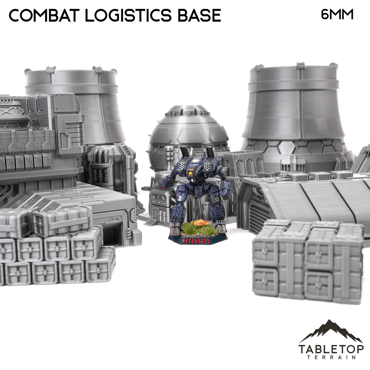 Tabletop Terrain Terrain Combat Logistics Base TechScape - 6-12mm