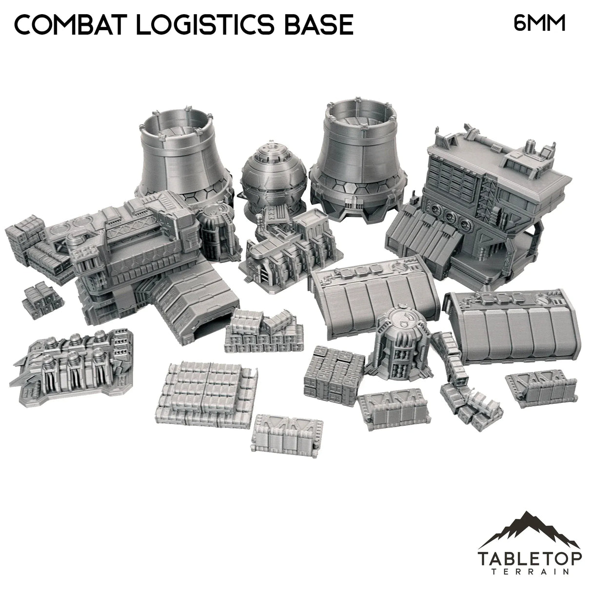 Tabletop Terrain Terrain Combat Logistics Base TechScape - 6-12mm