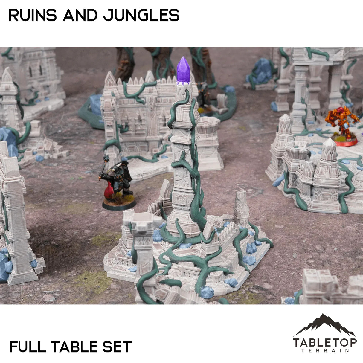 Tabletop Terrain Terrain Competitive Fantasy Ruins and Jungles