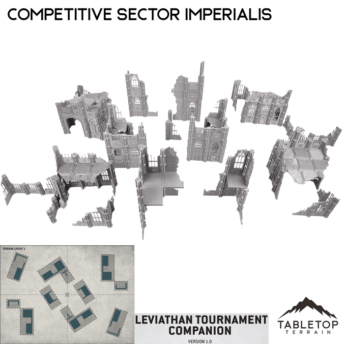 Tabletop Terrain Terrain Competitive Sector Imperialis 10e Table Set