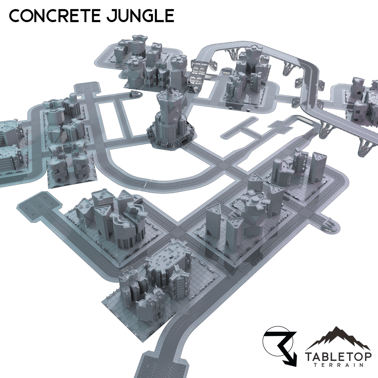 Tabletop Terrain Terrain Concrete Jungle - 6mm