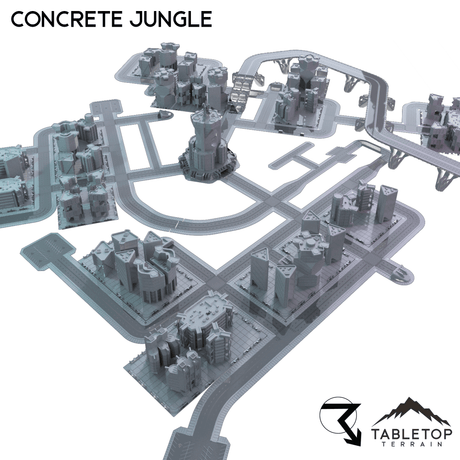 Tabletop Terrain Terrain Concrete Jungle - 6mm
