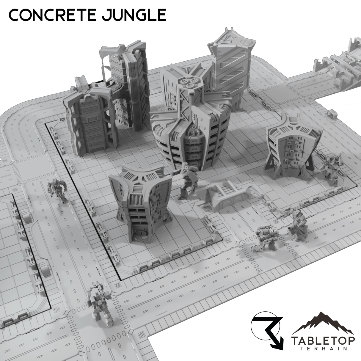 Tabletop Terrain Terrain Concrete Jungle - 6mm