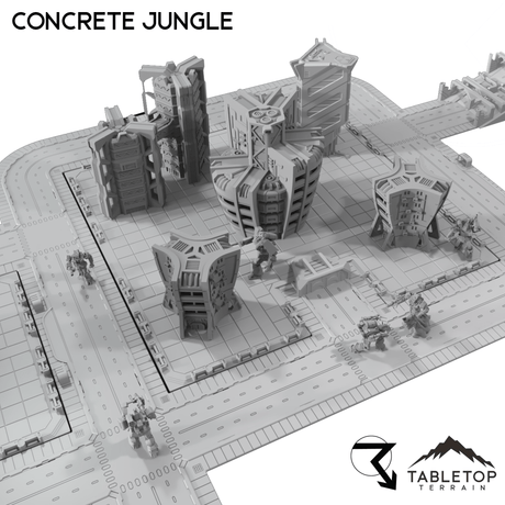 Tabletop Terrain Terrain Concrete Jungle - 6mm