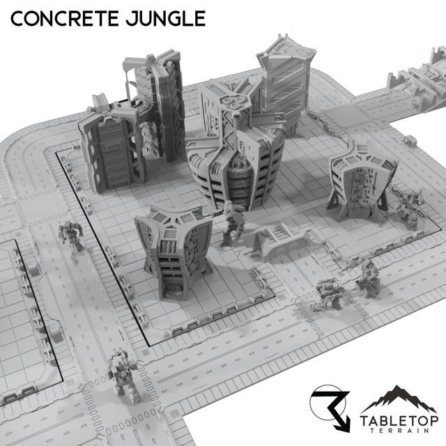 Tabletop Terrain Terrain Concrete Jungle - 6mm