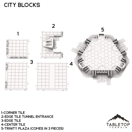 Tabletop Terrain Terrain Concrete Jungle - 6mm