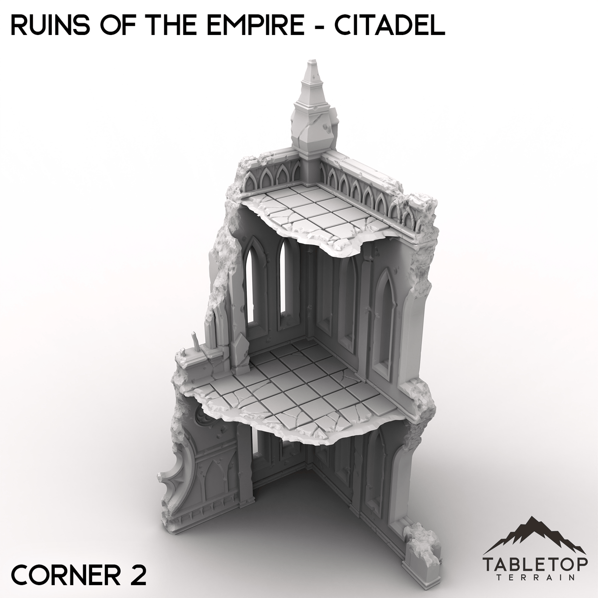 Tabletop Terrain Terrain Corner 2 / 32mm Ruins of the Empire - Citadel