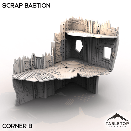 Tabletop Terrain Terrain Corner B Scrap Bastion - Scrapz Kamp
