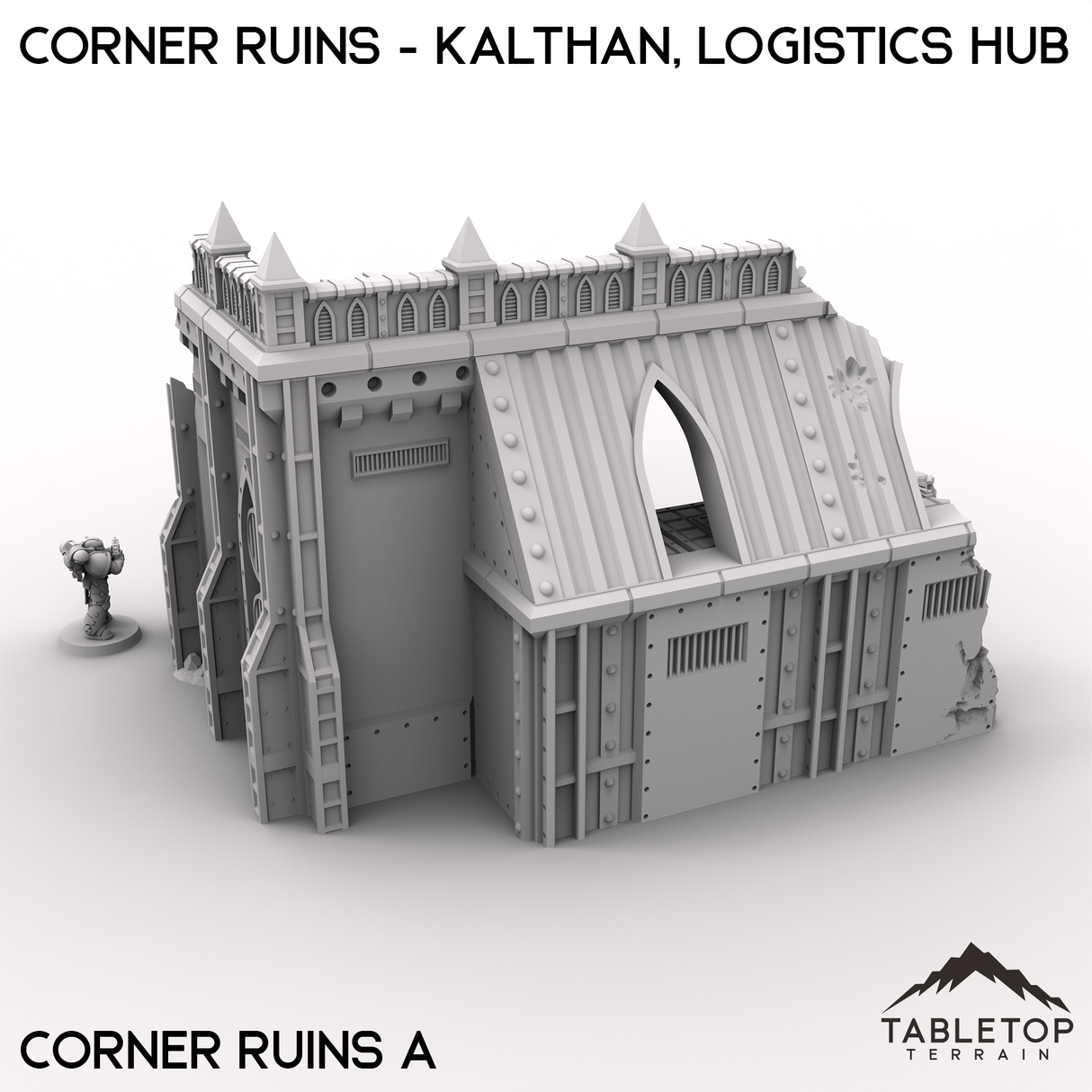 Tabletop Terrain Terrain Corner Ruins - Kalthan, Logistics Hub