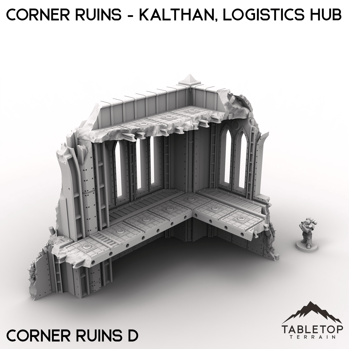 Tabletop Terrain Terrain Corner Ruins - Kalthan, Logistics Hub