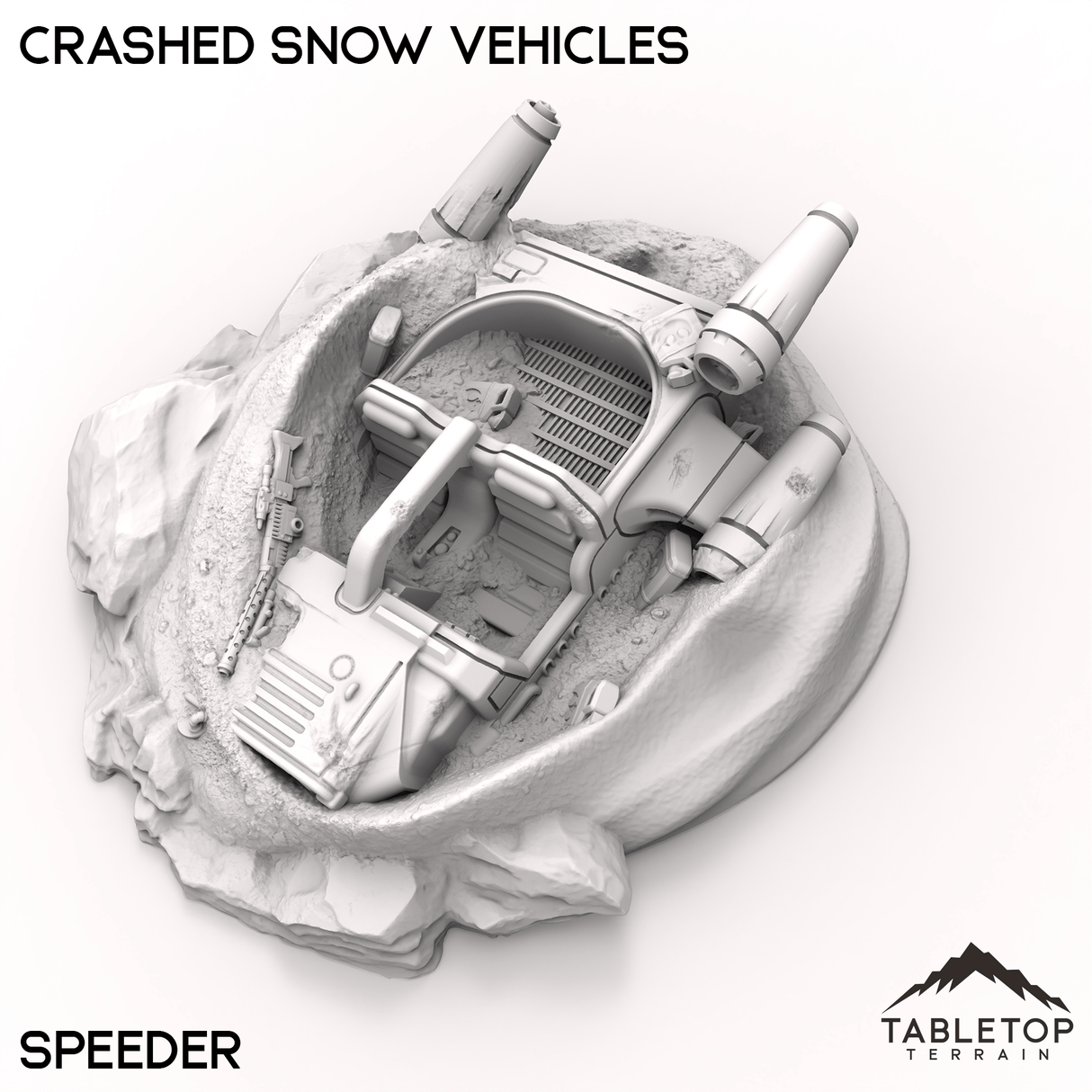 Tabletop Terrain Terrain Crashed Snow Vehicles