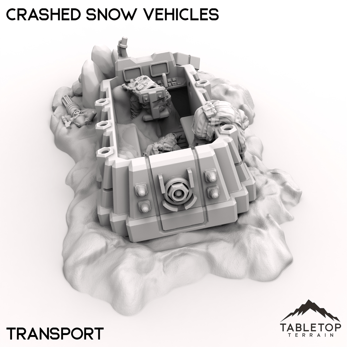 Tabletop Terrain Terrain Crashed Snow Vehicles
