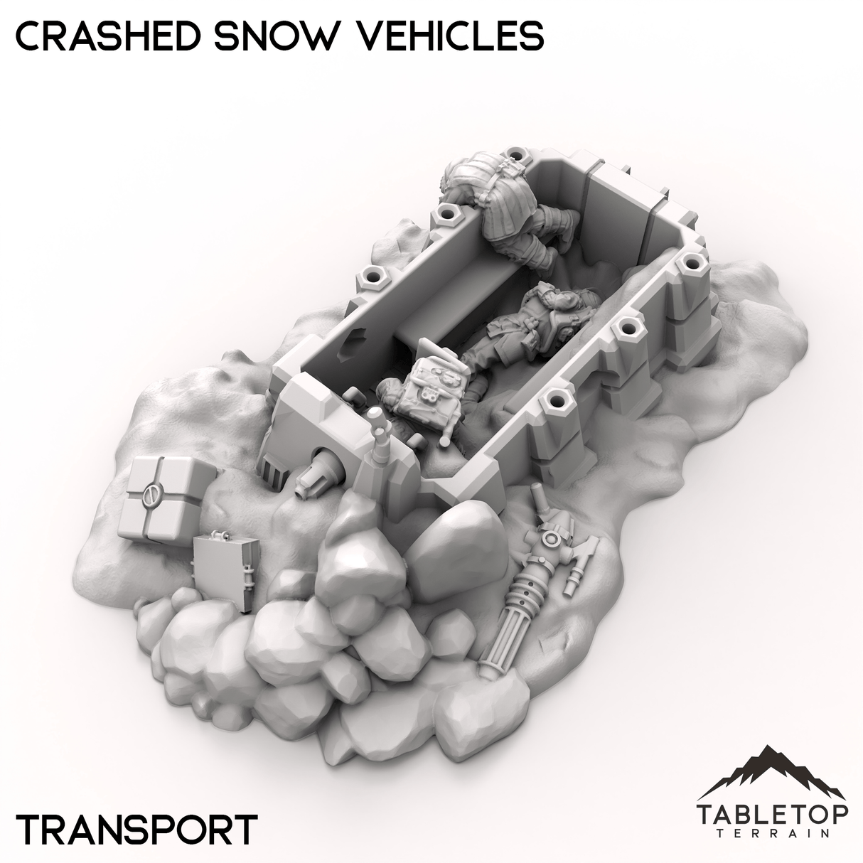 Tabletop Terrain Terrain Crashed Snow Vehicles