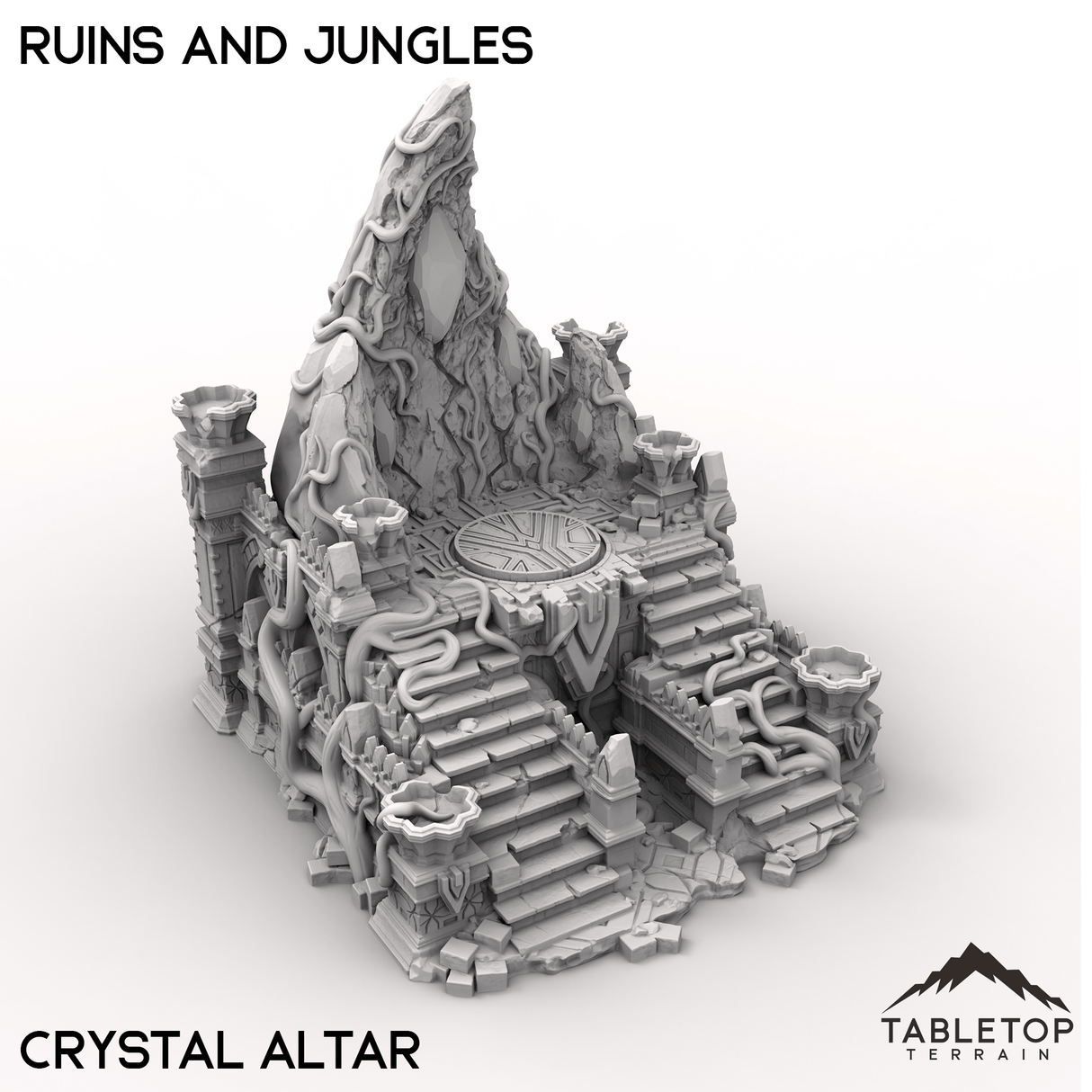 Tabletop Terrain Terrain Crystal Altar / 32mm Ruins and Jungles