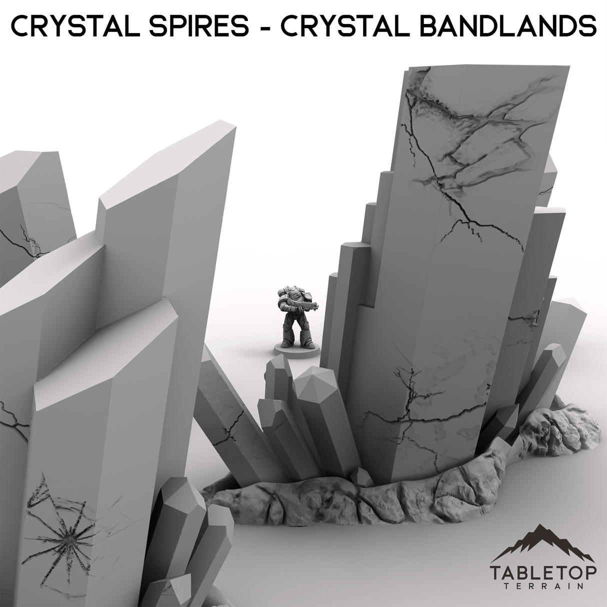 Tabletop Terrain Terrain Crystal Spires - Crystal Bandlands