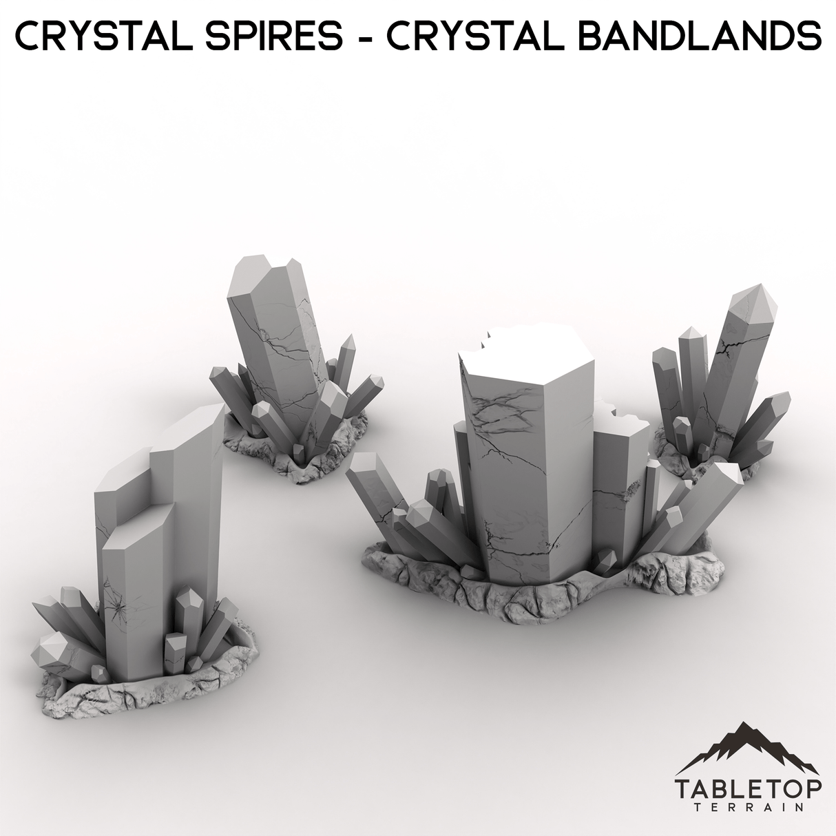 Tabletop Terrain Terrain Crystal Spires - Crystal Bandlands
