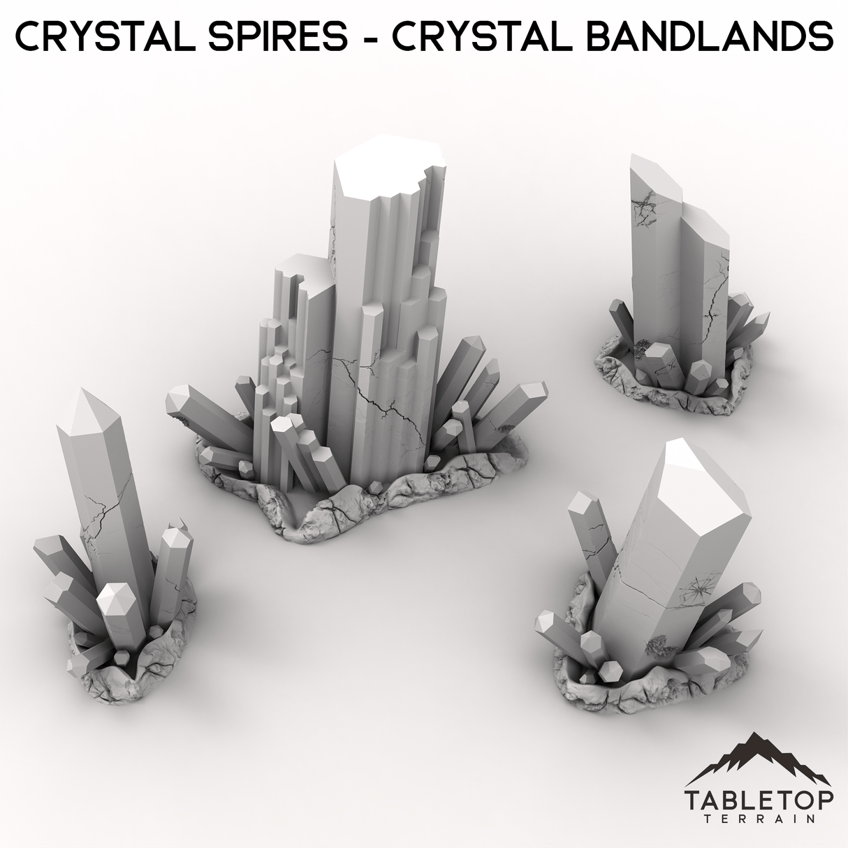 Tabletop Terrain Terrain Crystal Spires - Crystal Bandlands