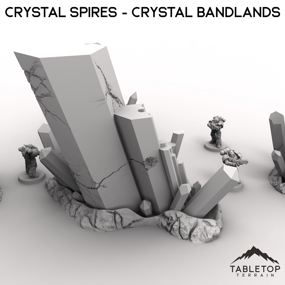 Tabletop Terrain Terrain Crystal Spires - Crystal Bandlands
