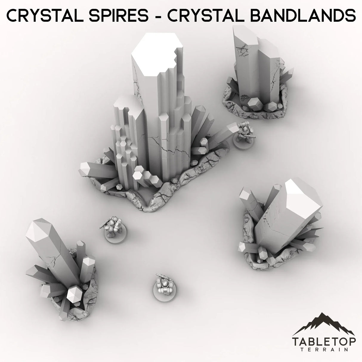 Tabletop Terrain Terrain Crystal Spires - Crystal Bandlands