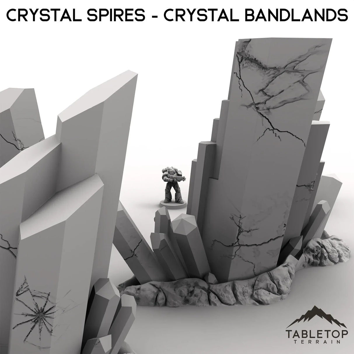 Tabletop Terrain Terrain Crystal Spires - Crystal Bandlands