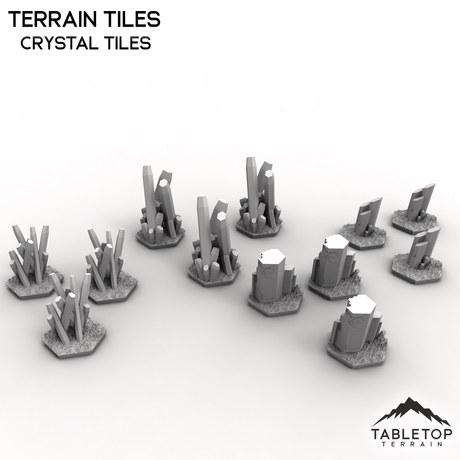 Tabletop Terrain Terrain Crystal Tiles HEXTECH Terrain Tiles - 6mm