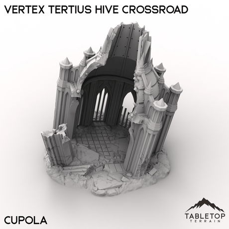 Tabletop Terrain Terrain Cupola / 28/32mm Vertex Tertius Hive Crossroad