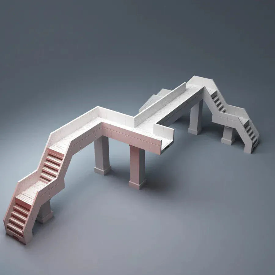 Tabletop Terrain Terrain Cyberpunk Walkway - Cyberpunk Terrain