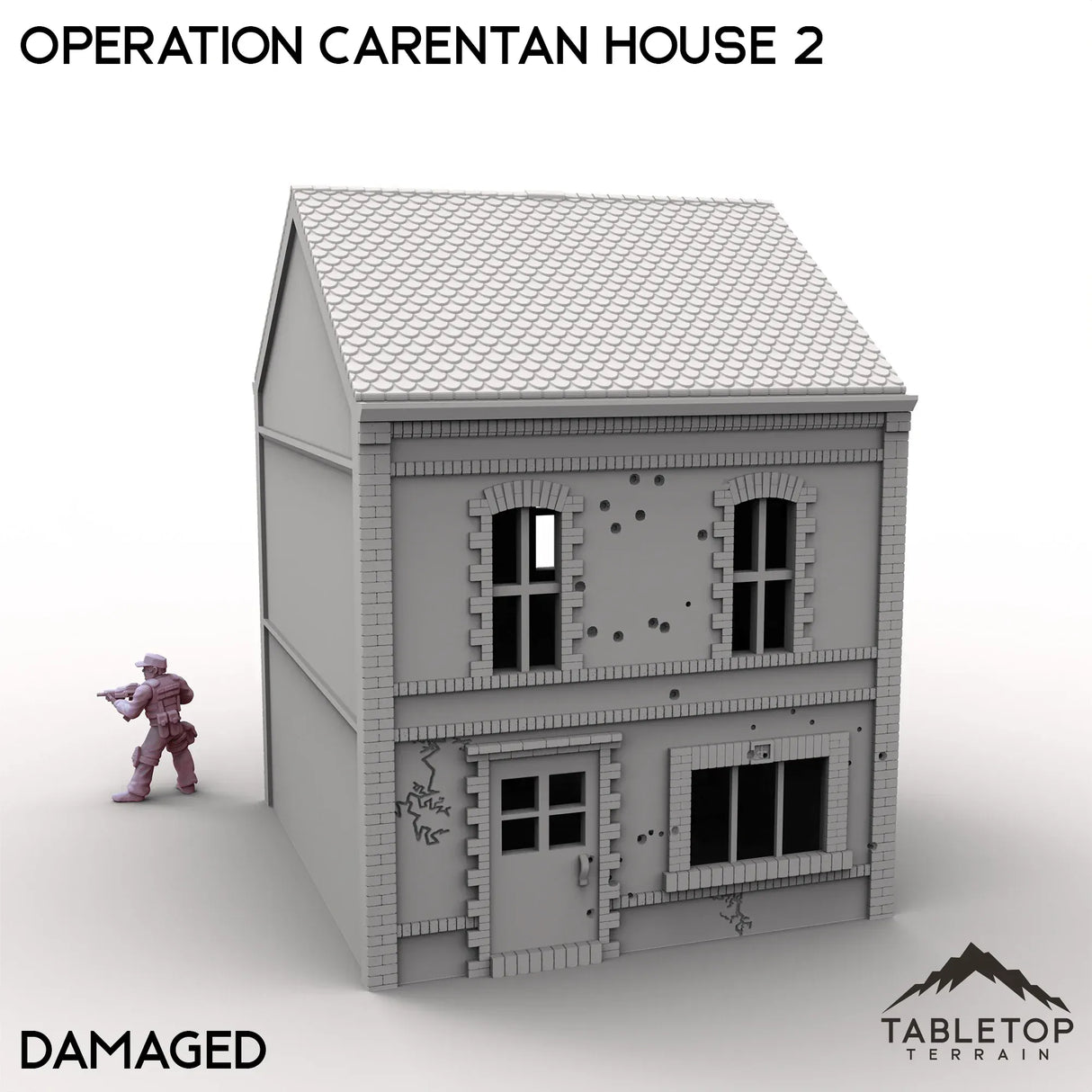 Tabletop Terrain Terrain Damaged / 32mm Operation Carentan House 2