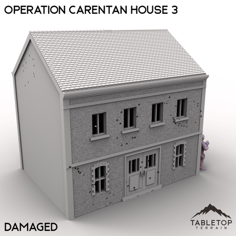 Tabletop Terrain Terrain Damaged / 32mm Operation Carentan House 3