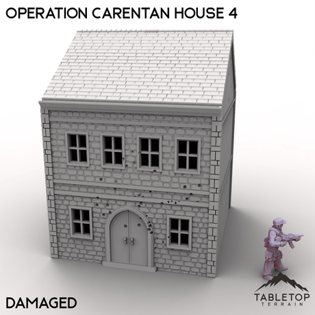 Tabletop Terrain Terrain Damaged / 32mm Operation Carentan House 4