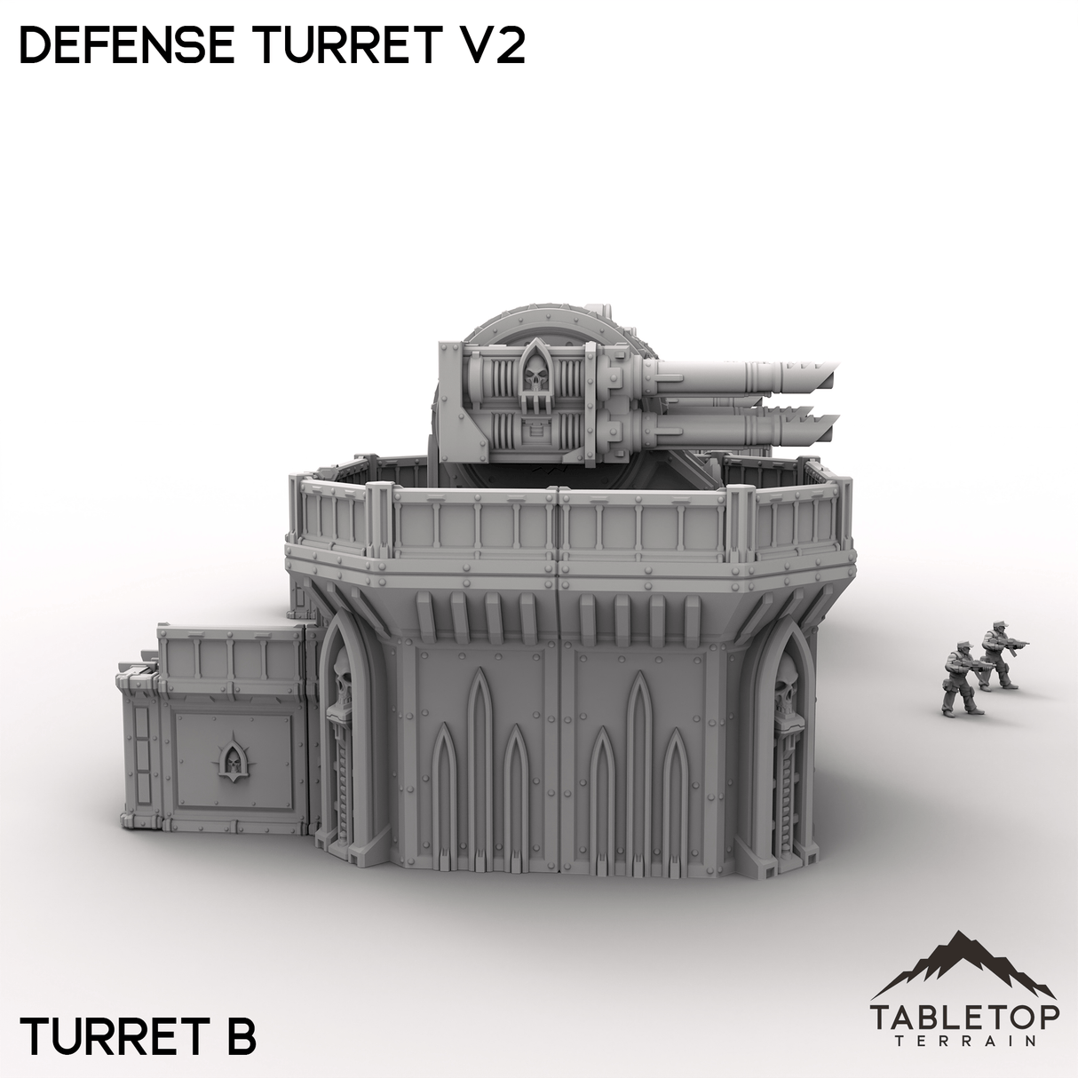 Tabletop Terrain Terrain Defense Turret V2